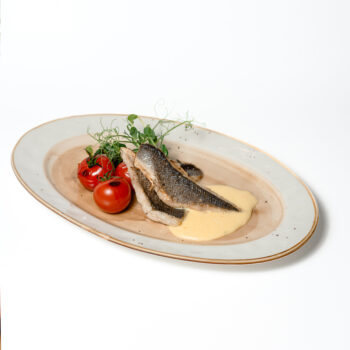 Філе сибаса під соусом Голландез